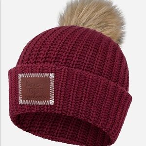 New Burgundy Love Your Melon with natural Pom!